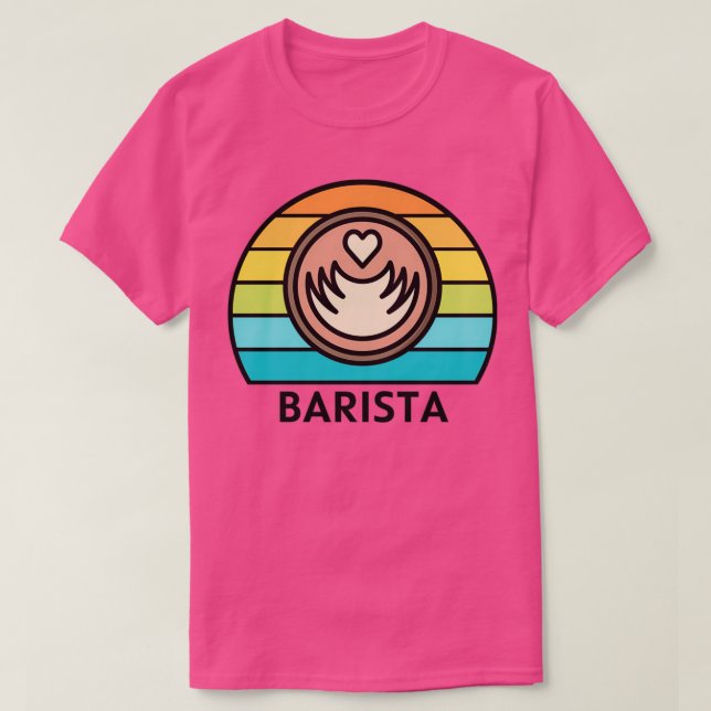 Barista Retro Design 3 T-Shirt (Design Front)