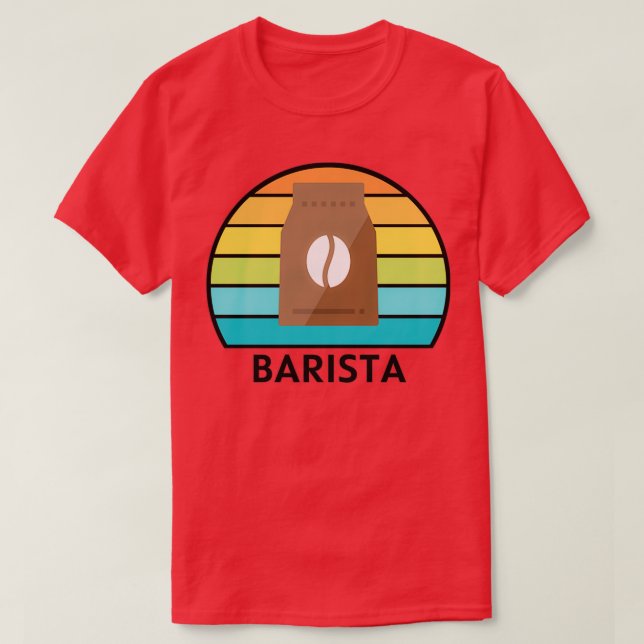 Barista Retro Design 8 T-Shirt (Design Front)