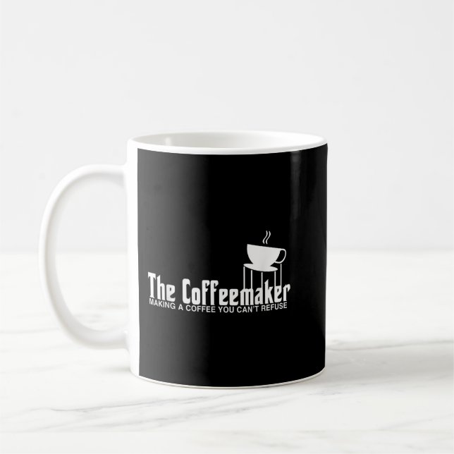 Barista Shirt Funny Coffeemaker Gift Best Barista  Coffee Mug (Left)