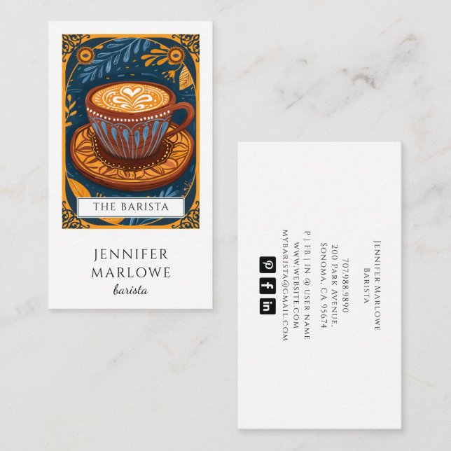 Barista Tarot  Business Card (Front/Back)