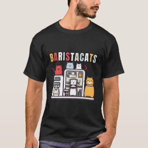 Baristacats Cats And Coffee Barista Cats T-Shirt