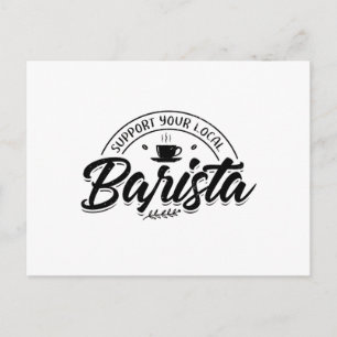 Baristas Coffee Barista Cafe Screen Holder Gift Postcard