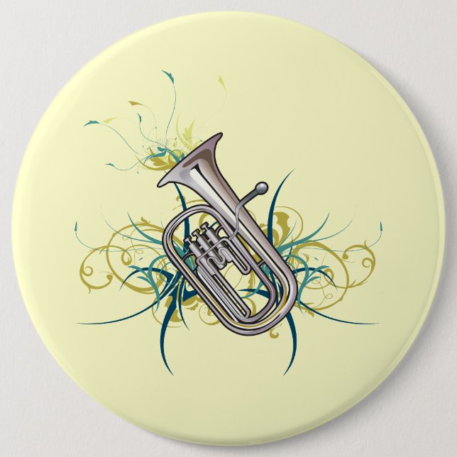 Baritone 6 Cm Round Badge (Front)