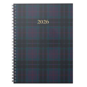 Baritone Blue Plaid Notebook