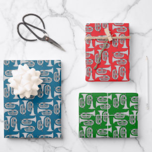 Baritone Crosshatch Wrapping Paper Sheet