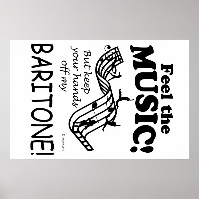 Baritone Feel The Music Poster (Front)