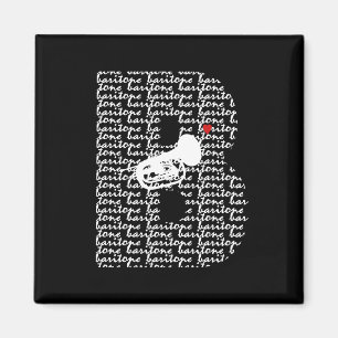 Baritone Letter B Magnet