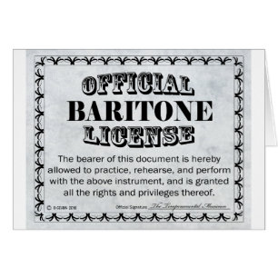 Baritone License