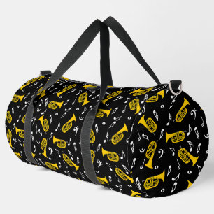 Baritone Music Notes Bass Clef Duffle Bag