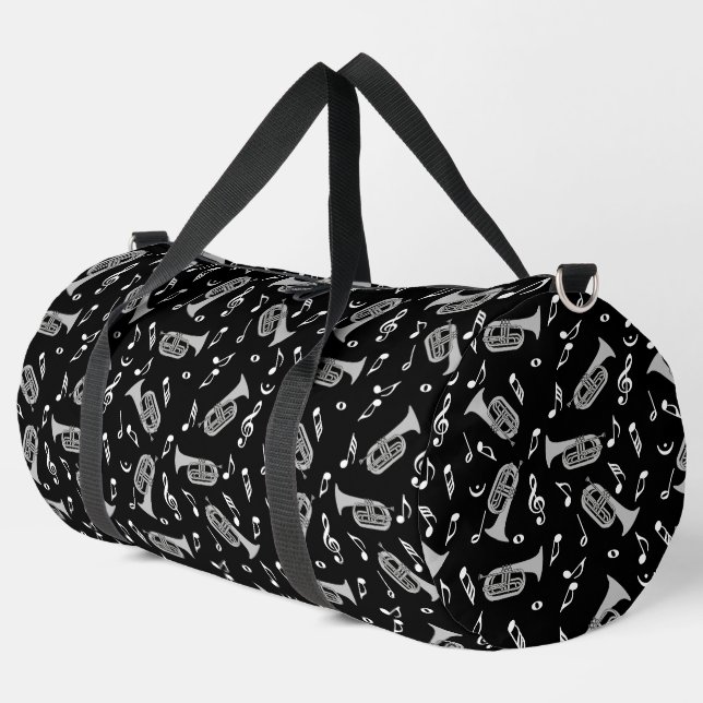 Baritone Music Notes Treble Clef Print Cut Sew Bag (Left Corner)