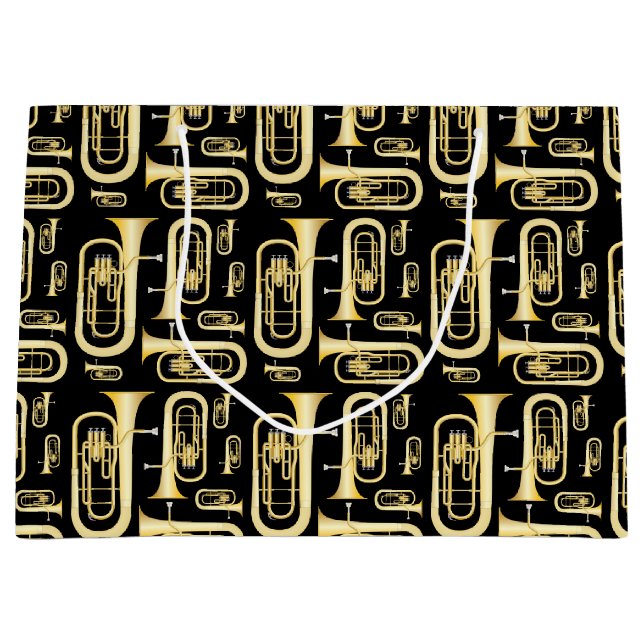 Baritone Musician Band Teacher Large Gift Bag (Front)