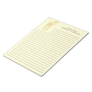 Baritone Musician Band Teacher Notepad