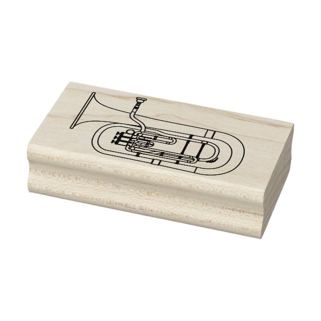 Baritone Musician Band Teacher Rubber Stamp (Stamp)