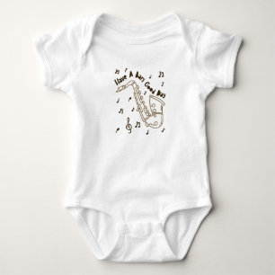 Baritone Player Have A Bari Good Day Gag Baby Bodysuit