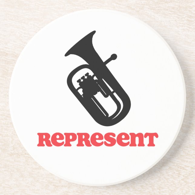 Baritone Represent Coaster (Front)