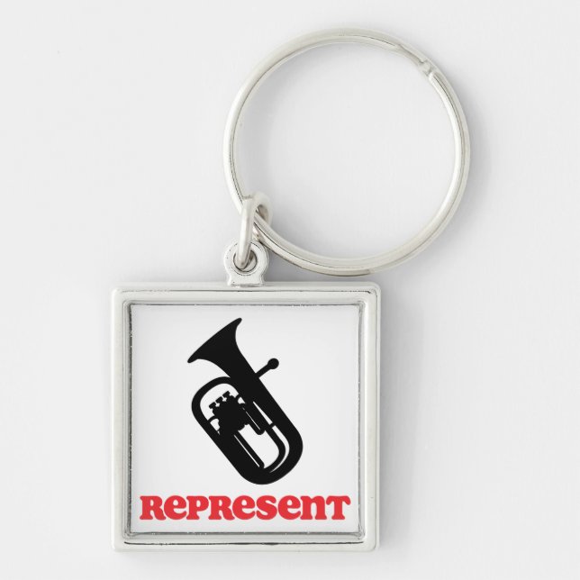 Baritone Represent Key Ring (Front)