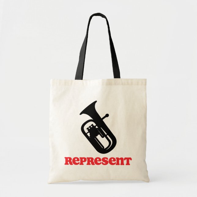 Baritone Represent Tote Bag (Front)