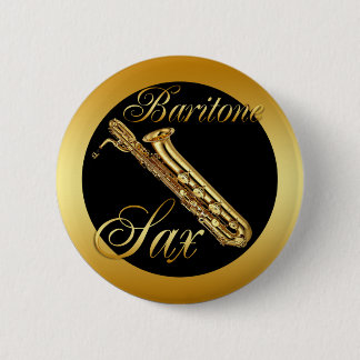 BARITONE SAXOPHONE 6 CM ROUND BADGE