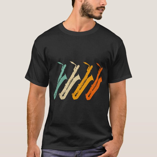 Baritone Saxophone For Bari Saxophonist T-Shirt (Front)
