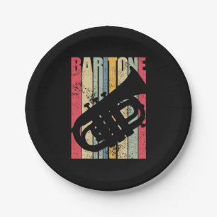 Baritone Saxophone Horn Marching Band Major Gear L Paper Plate