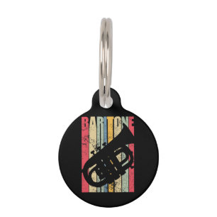 Baritone Saxophone Horn Marching Band Major Gear L Pet Tag