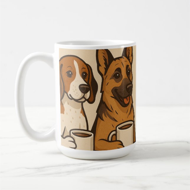 Bark and Brew: Everyone has a Tail Coffee Mug (Left)
