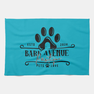 Bark Ave Pawtique [logo1] Tea Towel