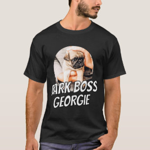 Bark Boss Pet Dog Photo Modern Simple Cool  T-Shirt