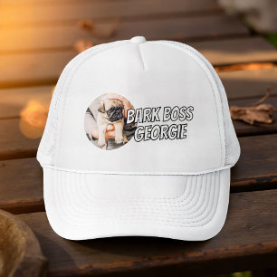 Bark Boss Pet Dog Photo Modern Simple Cool Trucker Hat