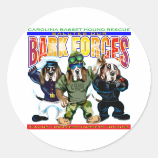 Bark Forces Classic Round Sticker