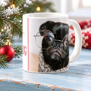 Bark Humbug Funny Christmas Dog Custom Photograph Coffee Mug