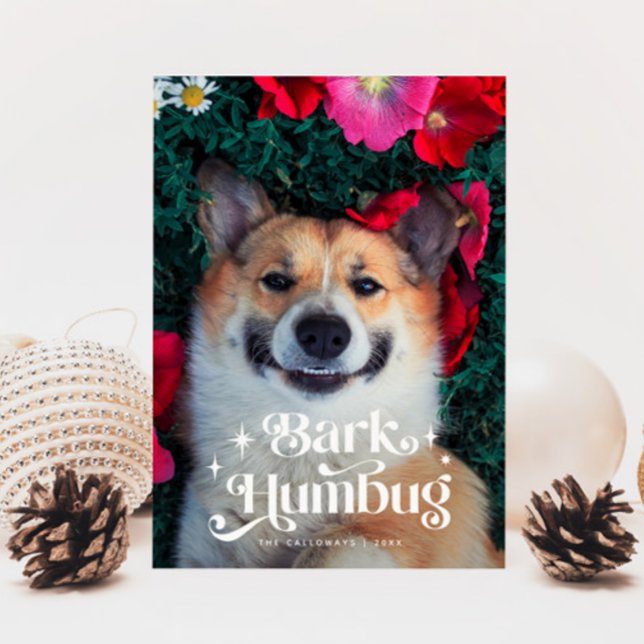 BARK HUMBUG  Funny Dog Christmas  Holiday Card (Creator Uploaded)