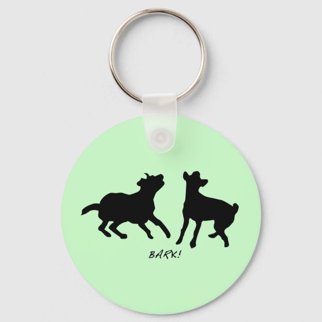 Bark, live, laugh key ring (Front)