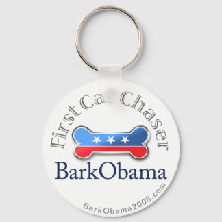 Bark Obama (First Car Chaser) Key Ring