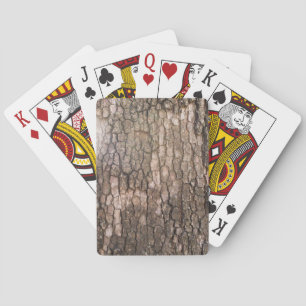 Bark of plane tree playing cards