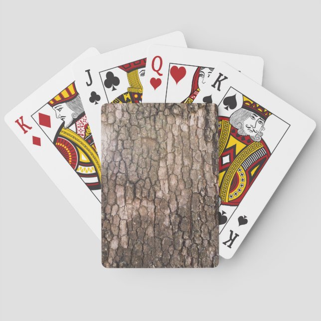 Bark of plane tree playing cards (Back)