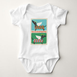 Bark, The Herald Angels Sing Baby Bodysuit