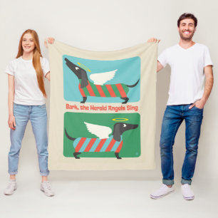 Bark, The Herald Angels Sing Fleece Blanket