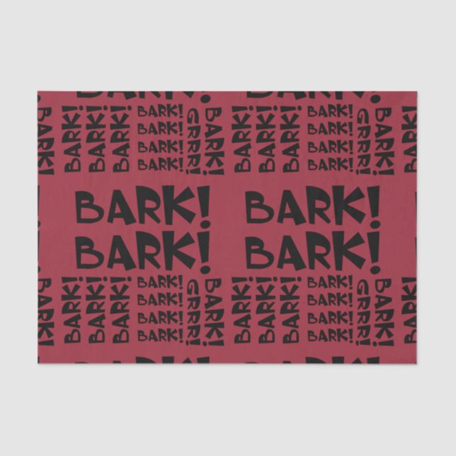 Bark! Tissue Paper (Front)