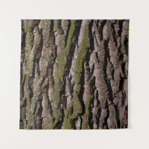 Bark tree oak moss trunk wood tapestry