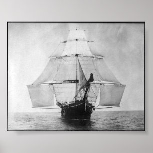 Bark Underway 1901 Poster