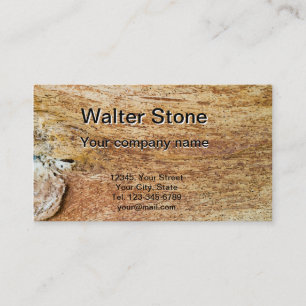 Bark wooden pattern business card