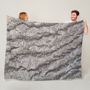 Bark wooden pattern fleece blanket