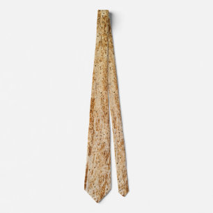 Bark wooden pattern tie