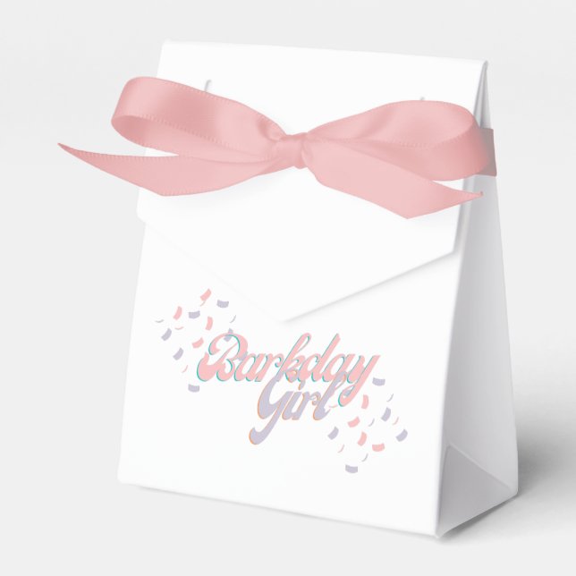 Barkday Girl Favour Box (Front Side)