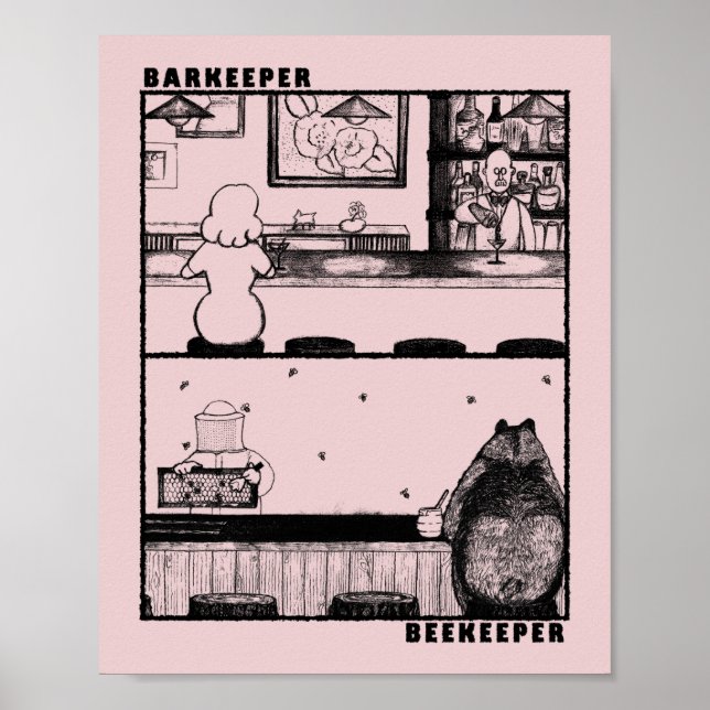 Barkeeper and Beekeeper Poster (Front)