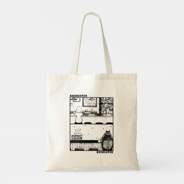 Barkeeper and Beekeeper Tote Bag (Back)