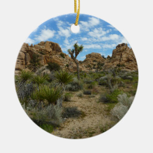 Barker Dam Loop Trail at Joshua Tree National Park Ceramic Tree Decoration