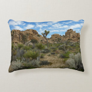 Barker Dam Loop Trail at Joshua Tree National Park Decorative Cushion