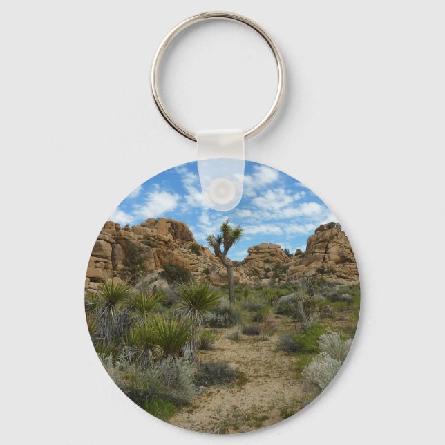 Barker Dam Loop Trail at Joshua Tree National Park Key Ring (Front)